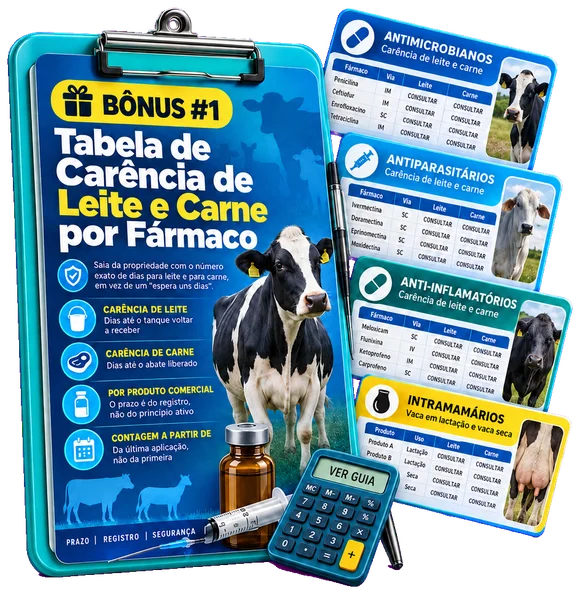 Bônus 1 — Tabela de Carência de Leite e Carne
